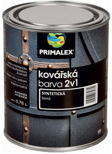 Primalex Forge Paint 2in1 black 0,75 l - Metal Paint - Main image