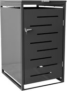 Aga Bin shelter 66 × 80 × 116 cm grey - Bin Shed