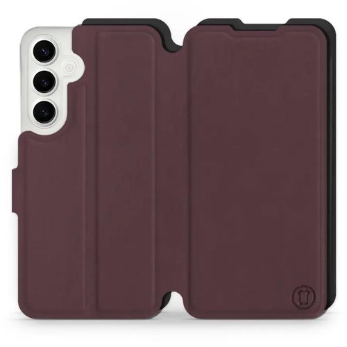 Mobiwear Soft Touch flip pro Samsung Galaxy S24 Plus - Bordové & Černé - Phone Case - Main image