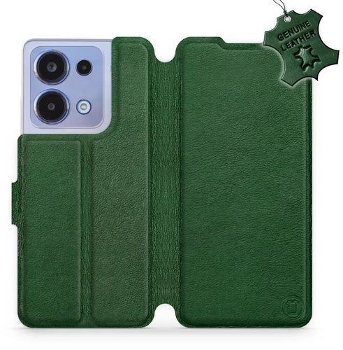 Kožené Mobiwear flip pro Xiaomi Redmi Note 13 4G - Zelené - L_GRS - Phone Case - Main image