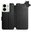 Kožený Mobiwear flip pro Xiaomi Redmi 13C - Černé - L_BLS