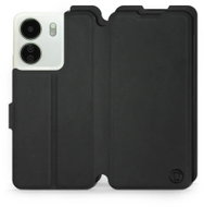 Mobiwear Soft Touch flip pro Xiaomi Redmi 13C - Černé - Phone Case