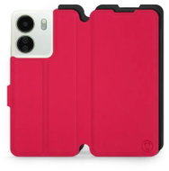 Mobiwear Soft Touch flip pro Xiaomi Redmi 13C - Rudé & Černé - Phone Case