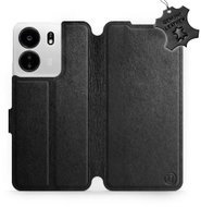 Kožené Mobiwear flip pro Xiaomi Poco C65 - Černé - L_BLS - Phone Case