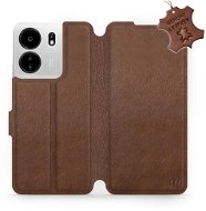 Kožené Mobiwear flip pro Xiaomi Poco C65 - Hnědé - L_BRS - Phone Case