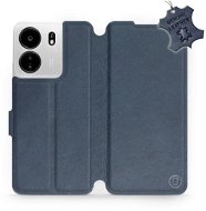 Kožené Mobiwear flip pro Xiaomi Poco C65 - Modré - L_NBS - Phone Case