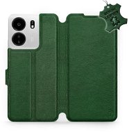 Kožené Mobiwear flip pro Xiaomi Poco C65 - Zelené - L_GRS - Phone Case