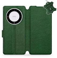 Kožené Mobiwear flip pro Honor Magic5 Lite 5G - Zelené - L_GRS - Phone Case
