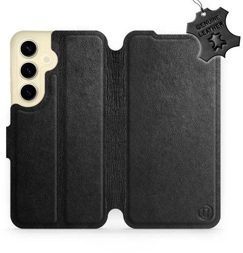 Kožené Mobiwear flip pro Samsung Galaxy S24 - Černé - L_BLS - Phone Case - Main image