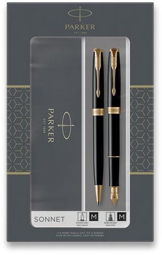 PARKER Sonnet Matte Black GT Duo Set - Írószer készlet - Fő fotó