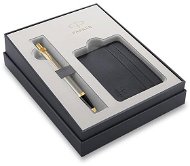 PARKER IM Brushed Metal GT with Card Holder - Ballpoint Pen