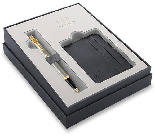 PARKER IM Brushed Metal GT mit Kartenhalter - Kugelschreiber - Hauptbild