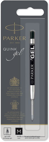PARKER Quink M, Gel, schwarz - Füllung für Kugelschreiber - Hauptbild