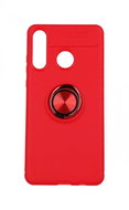 TopQ Huawei P30 Lite silicone red with red ring 48282 - Phone Cover