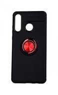 TopQ Huawei P30 Lite silicone black with red ring 48281 - Phone Cover
