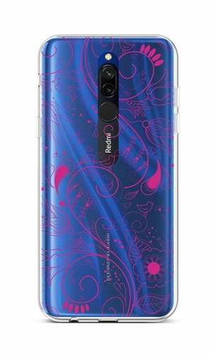 TopQ Xiaomi Redmi 8 silicone Pink Ornament 48209 - Phone Cover - Main image