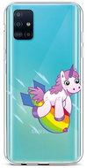 TopQ Samsung A51 silicone Flying Unicorn 47963 - Phone Cover