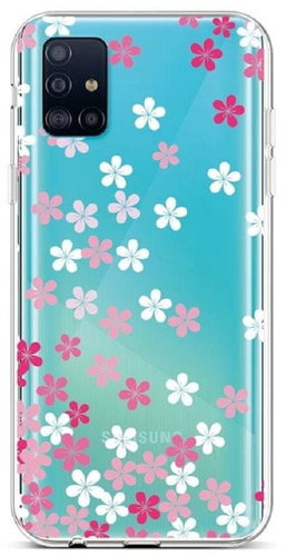 TopQ Samsung A51 silicone Pink Blossom 47958 - Phone Cover - Main image