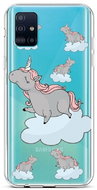TopQ Samsung A51 silicone Grey Unicorns 47934 - Phone Cover