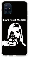 TopQ Samsung A51 silicone Don't Touch Gun 47924 - Phone Cover