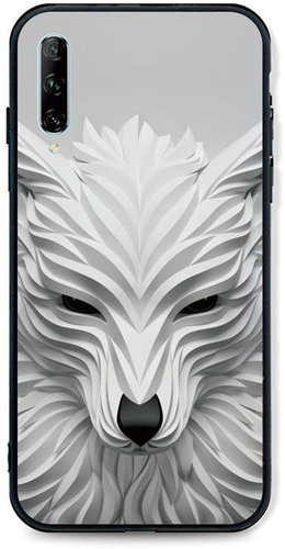 TopQ LUXURY Huawei P Smart Pro solid White wolf 47024 - Phone Cover - Main image