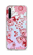 TopQ Xiaomi Redmi Note 8T silicone Pink Butterfly 47009 - Phone Cover