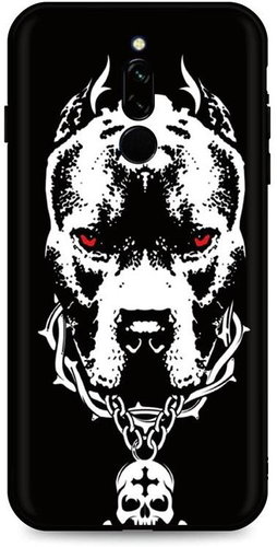 TopQ Xiaomi Redmi 8 silicone Fighting Dog 46627 - Phone Cover - Main image