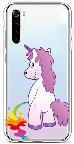 TopQ Xiaomi Redmi Note 8T silicone Rude Unicorn 46526 - Phone Cover - Main image
