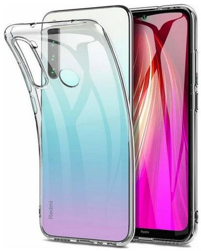 TopQ Xiaomi Redmi Note 8 silicone 1 mm transparent 46416 - Phone Cover - Main image