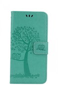TopQ Xiaomi Redmi Note 8 booklet Green tree owls 46356 - Phone Cover