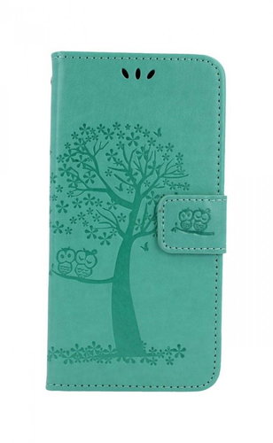 TopQ Xiaomi Redmi Note 8 booklet Green tree owls 46356 - Phone Cover - Main image