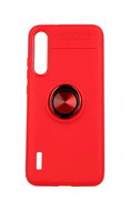 TopQ Xiaomi Mi A3 silicone red with red ring 45967 - Phone Cover