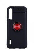 TopQ Xiaomi Mi A3 silicone black with red ring 45959 - Phone Cover