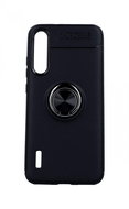 TopQ Xiaomi Mi A3 silicone black with black ring 45956 - Phone Cover