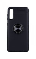 TopQ Samsung A30s silicone black with black ring 45939 - Phone Cover