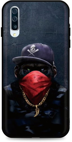 TopQ DARK Samsung A50 silicone Monkey Gangster 45922 - Phone Cover - Main image