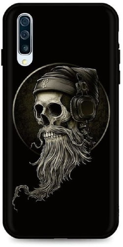 TopQ DARK Samsung A50 silicone Music Skeleton 45918 - Phone Cover - Main image