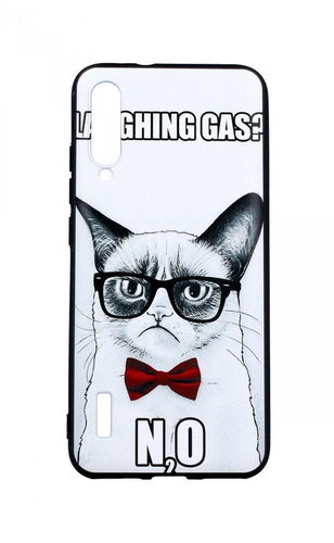 TopQ Xiaomi Mi A3 3D silicone Grumpy Cat 45806 - Phone Cover - Main image