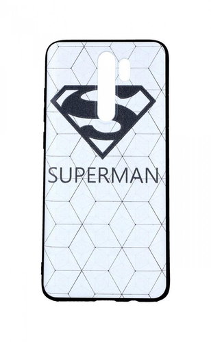 TopQ Xiaomi Redmi Note 8 Pro 3D silicone White Superman 45715 - Phone Cover - Main image