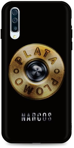 TopQ DARK Samsung A50 silicone Plata O Plomo 45574 - Phone Cover - Main image