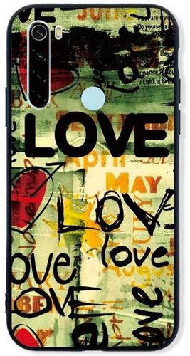 TopQ LUXURY Xiaomi Redmi Note 8 hard Love 45329 - Phone Cover - Main image