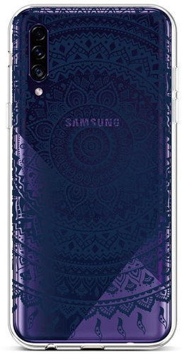 TopQ Samsung A30s silicone Navy Mandala 45280 - Phone Cover - Main image