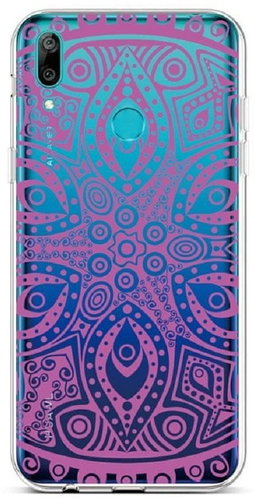 TopQ Huawei Y6 2019 silicone Violet Mandala 45221 - Phone Cover - Main image