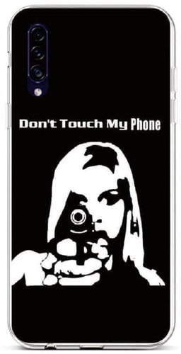 TopQ Samsung A30s silicone Don't Touch Gun 45185 - Phone Cover - Main image