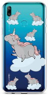 TopQ Huawei Y6 2019 silicone Grey Unicorns 45169 - Phone Cover