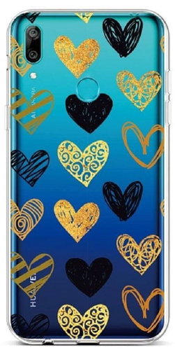 TopQ Huawei Y6 2019 Silicone Heart 45154 - Phone Cover - Main image