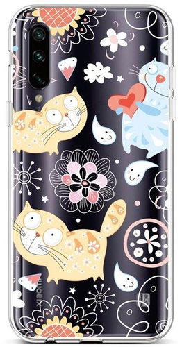 TopQ Xiaomi Mi A3 silicone Happy Cats 45146 - Phone Cover - Main image