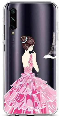 TopQ Xiaomi Mi A3 silicone Pink Princess 45110 - Phone Cover - Main image