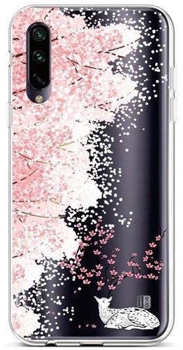 TopQ Xiaomi Mi A3 silicone Blooming Deer 45105 - Phone Cover - Main image