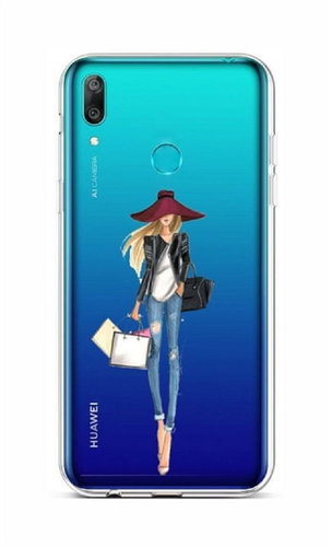 TopQ Huawei Y6 2019 silicone Lady 2 45070 - Phone Cover - Main image